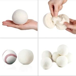 3 Wool Dryer Balls XL Premium Natural Fabric Softener Wool Balls